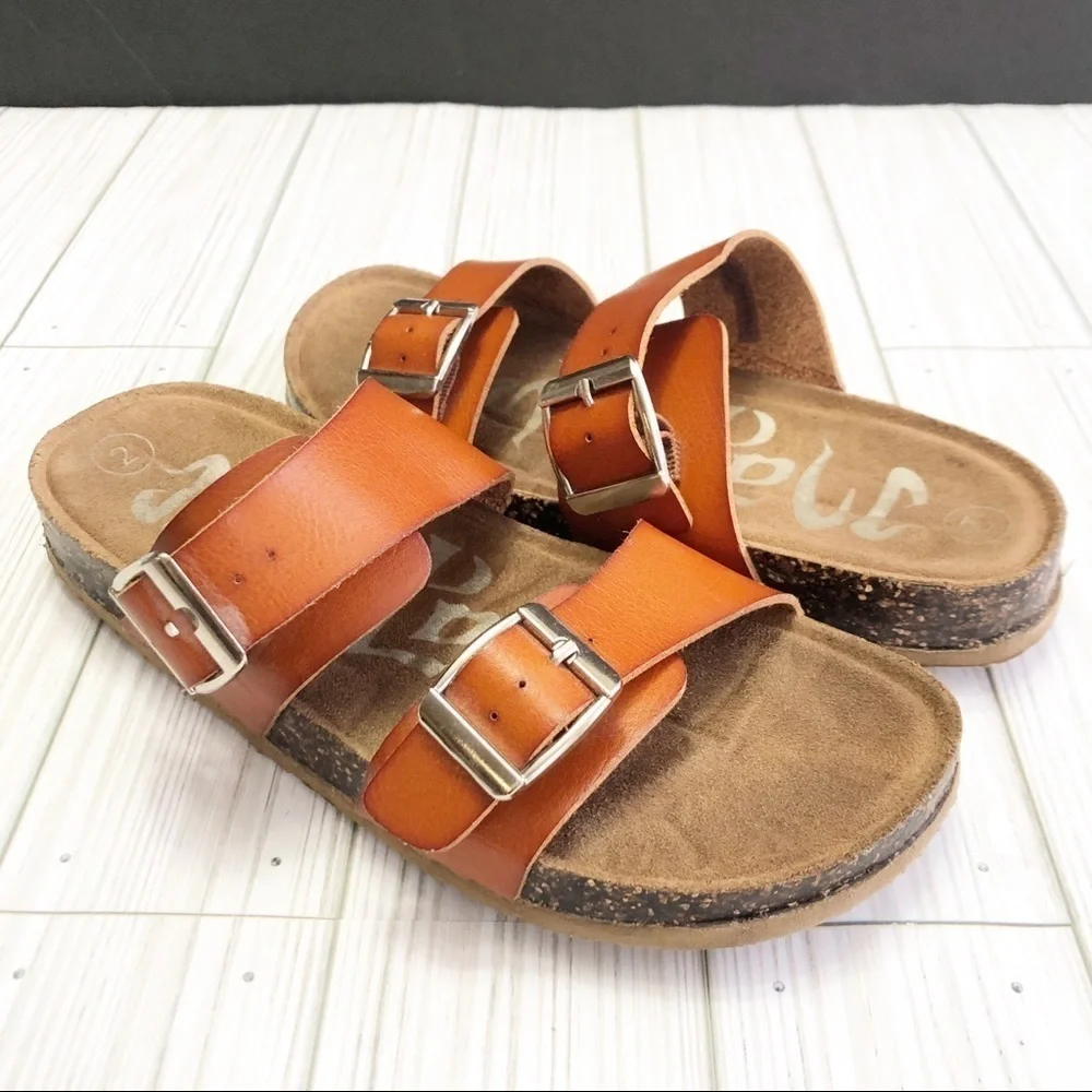 🌸🌼EUC Girls Mad Love Footbed Sandals - Picture 1 of 8